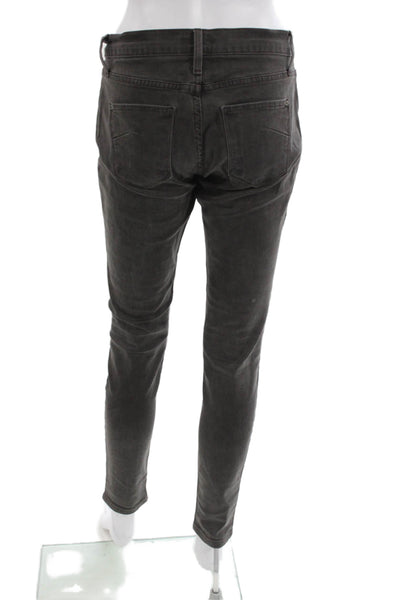 James Jeans Women Dark Gray Jegging Pants Low Rise Button Size 29