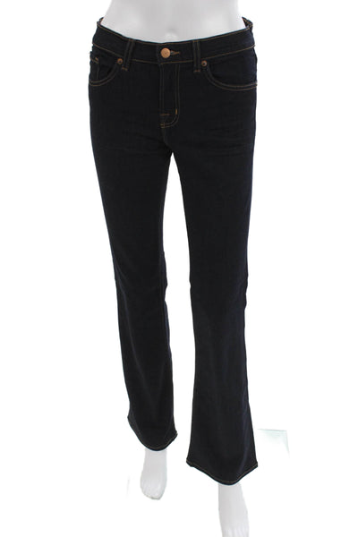 J Brand Women Bootcut Dark Blue Jeans Button Mid Rise Size 27