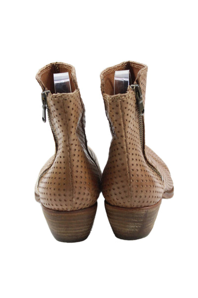 Comptoir Des Cotonniers Womens Pointed Toe Ankle Boots Brown Size 6