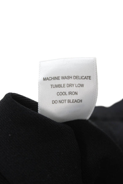 LNA Women Sheath Bodycon Dress Black Sleeveless Crewneck Zip Size XS