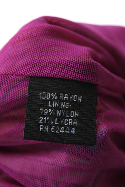 Nicole Miller Womens Bodycon Sheath Paisley Yellow Sleeveless Dress Size S