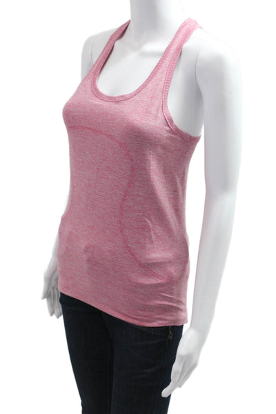 Lululemon Women Pink Nylon Sleeveless Round Neck Tank Size 6