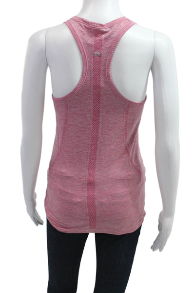 Lululemon Women Pink Nylon Sleeveless Round Neck Tank Size 6