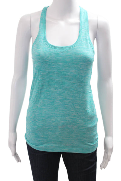 Lululemon Womens Basic Sleeveless Tank Green Nylon Round Neck Size 6