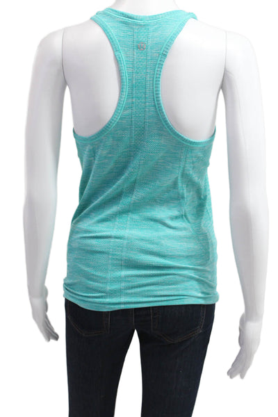 Lululemon Womens Basic Sleeveless Tank Green Nylon Round Neck Size 6