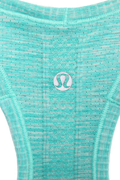 Lululemon Womens Basic Sleeveless Tank Green Nylon Round Neck Size 6