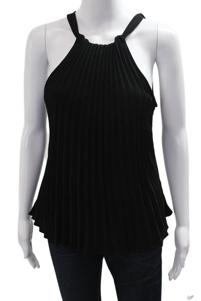 Lauren Ralph Lauren Women Sleeveless High Neck Solid Tank Black Size XS