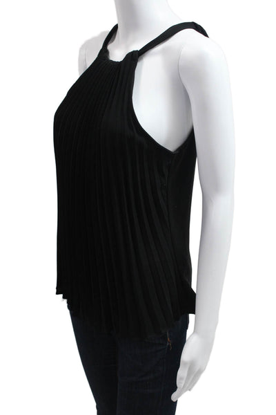 Lauren Ralph Lauren Women Sleeveless High Neck Solid Tank Black Size XS