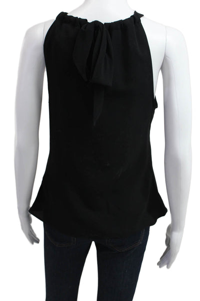 Lauren Ralph Lauren Women Sleeveless High Neck Solid Tank Black Size XS