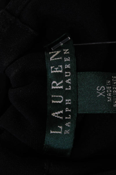 Lauren Ralph Lauren Women Sleeveless High Neck Solid Tank Black Size XS