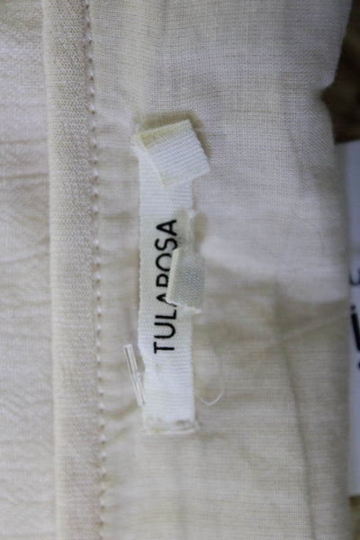 Tularosa Womens Bohemian Camisole Beige Square Neck Viscose Sleeveless Size S