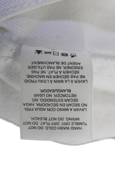 AltarD State Womens Jacket Collared Button Cotton Long Sleeve White Size S