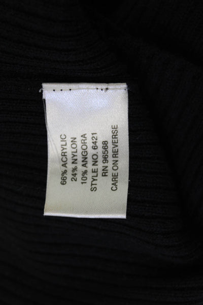 Charlotte Tarantola Women Cropped Camisole Black V Neck 3/4 Sleeve Size M
