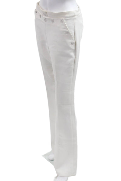 W by Worth Womens Dress Pants White Button Closure Size 2