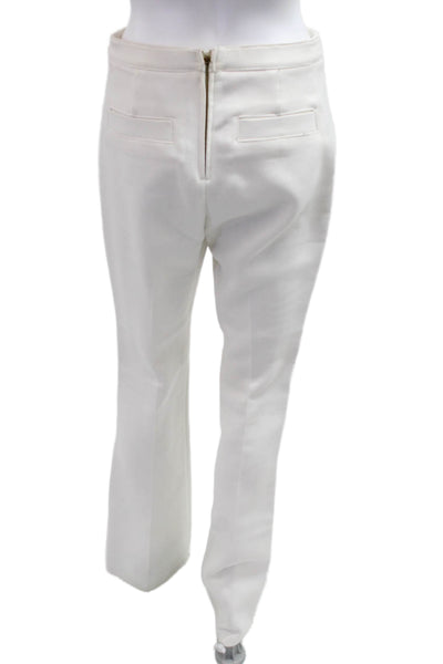 W by Worth Womens Dress Pants White Button Closure Size 2