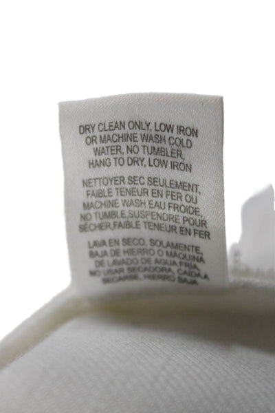 W by Worth Womens Dress Pants White Button Closure Size 2