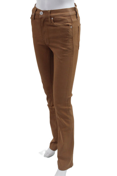 Hudson Womens Chinos Brown High Rise Solid Size 26