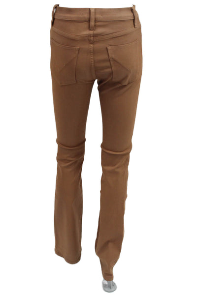 Hudson Womens Chinos Brown High Rise Solid Size 26