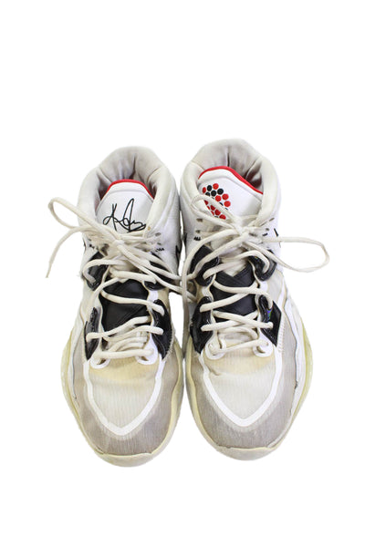 Nike Mens Lace Up Logo Kyrie Infinity Man Machine Sneakers White Black Size 11