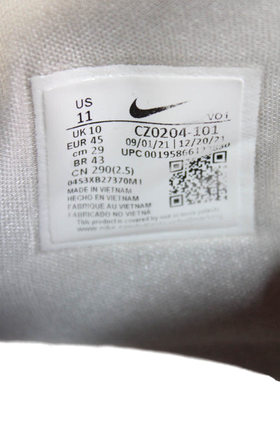Nike Mens Lace Up Logo Kyrie Infinity Man Machine Sneakers White Black Size 11