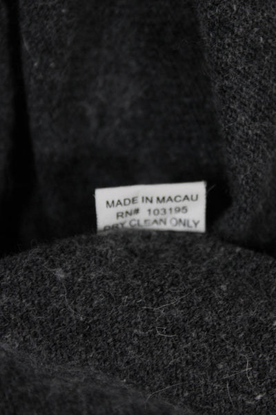 Laurie B Unisex Pullover Sweater Dark Gray V Neck Long Sleeve Size S
