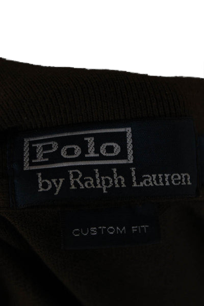 Polo Ralph Lauren Mens Cotton Short Sleeve Collared Polo Shirt Brown Size XL