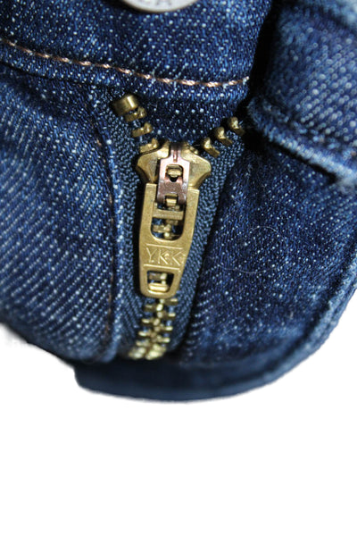 Pistola Womens Cropped Straight Dark Blue Jeans Size 27