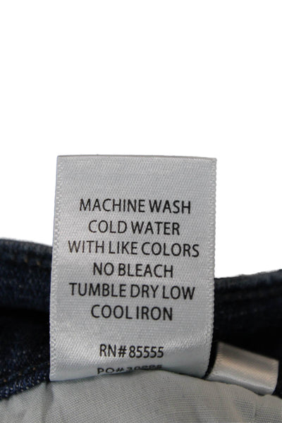 Pistola Womens Cropped Straight Dark Blue Jeans Size 27