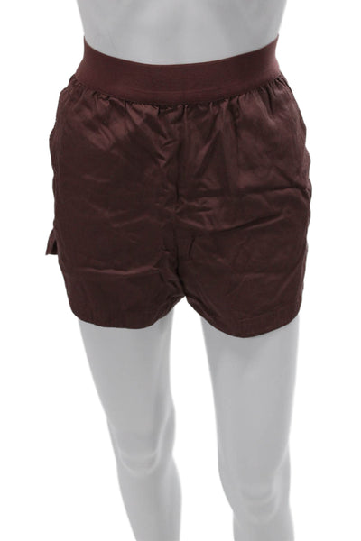 Tibi Unisex Brown Designer Shorts Size S