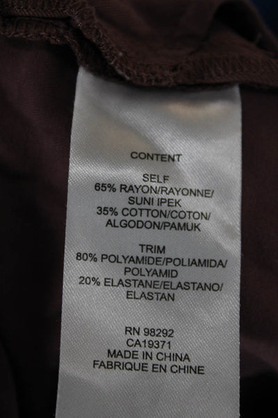 Tibi Unisex Brown Designer Shorts Size S