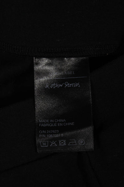 Stockholm Atelier & Other Stories Womens Capri Cropped Pants Black Size 10