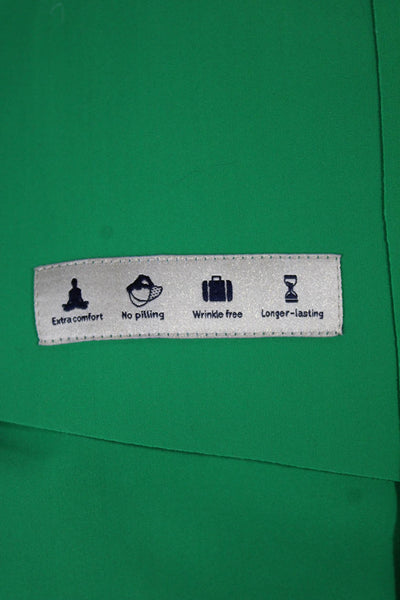 Herno Womens Overcoat Green Polyamide Button Designer Size 46