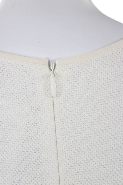 Club Monaco Womens A-Line Fit & Flare White Square Neck Sleeveless Dress Size 4