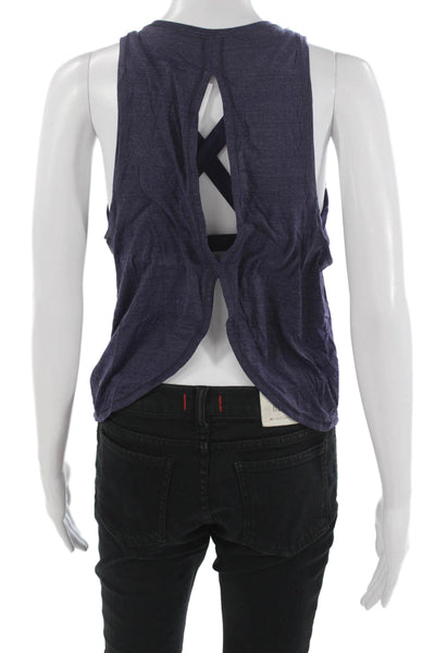 Lululemon Women Purple Sleeveless Tank Poly Spandex Size S