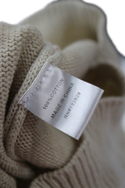 Superdown Womens Pullover Hoodie Beige 100% Cotton Long Sleeve Size S