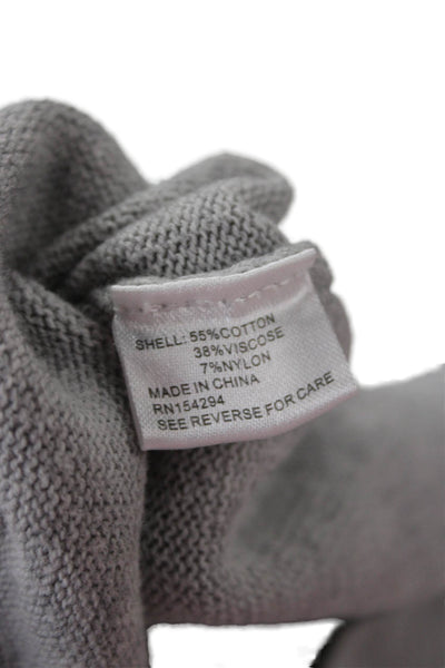 Central Park West Unisex Gray Striped Rainbow Pullover Sweater Crew Neck Size S