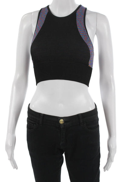 Lululemon Women Cropped High Neck Sleeveless Tank Black Size 4
