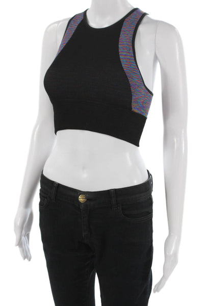 Lululemon Women Cropped High Neck Sleeveless Tank Black Size 4