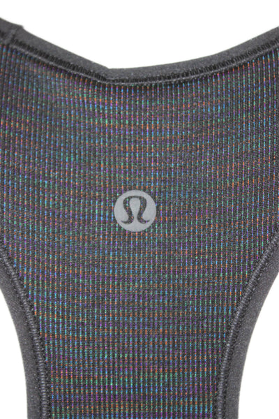 Lululemon Women Cropped High Neck Sleeveless Tank Black Size 4