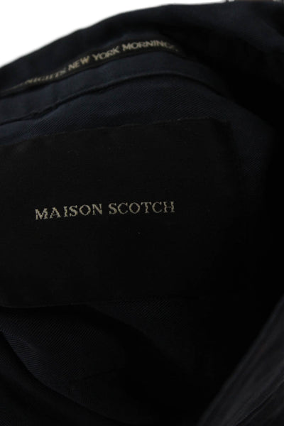 Maison Scotch Women Tunic Button-Up Dark Blue Long Sleeve Size S Petite