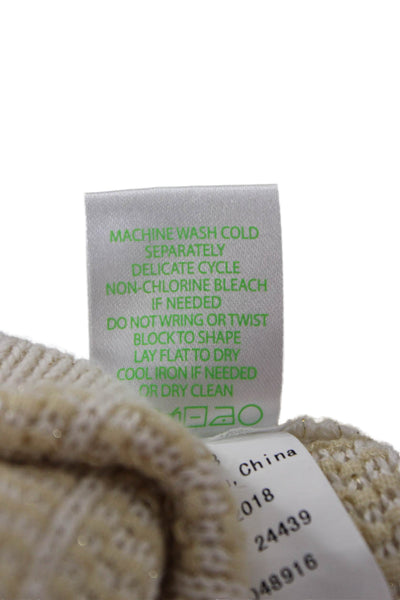 Lilly Pulitzer Unisex Cardigan Beige Long Sleeve Cotton Size XS