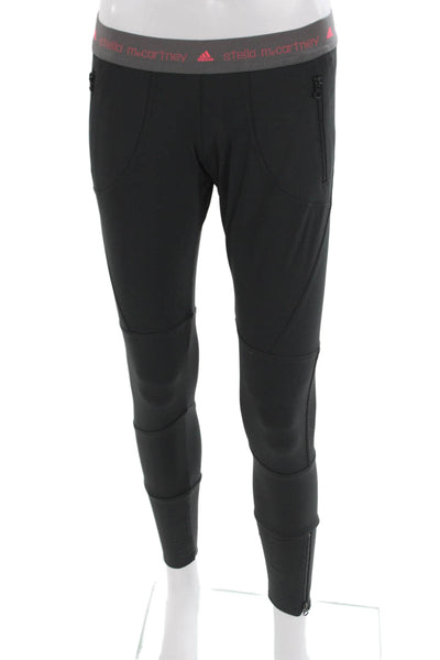 Adidas by Stella McCartney Womens Ankle Jogger Leggings Black Zip Size S
