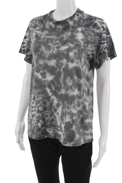 Lululemon Womens Dark Gray Tee Cotton Blend Crew Neck Short Sleeve Size M