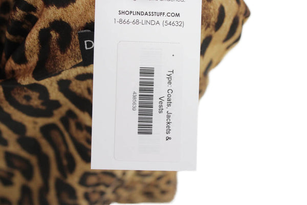 Zara Women Animal Print Light Blue Blazer Long Sleeve Cotton Blend Size S