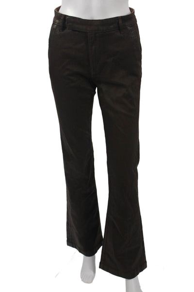 Lauren Ralph Lauren Womens Brown Chino Dress Pants Viscose Blend Size 4