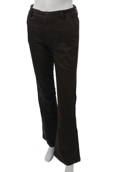 Lauren Ralph Lauren Womens Brown Chino Dress Pants Viscose Blend Size 4