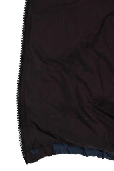 Burberry Brit Unisex Puffer Quilted Jacket Dark Blue High Neck Size S