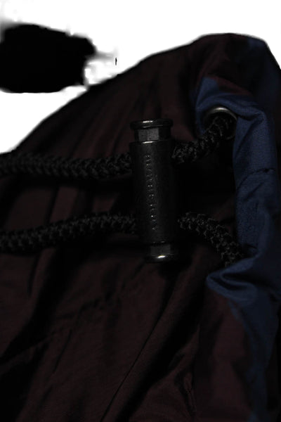 Burberry Brit Unisex Puffer Quilted Jacket Dark Blue High Neck Size S