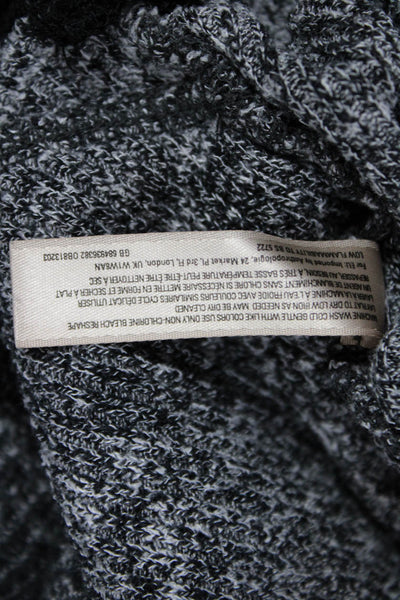 Saturday Sunday Anthropologie Women Henley Sweatshirt Dark Gray Zip Size L