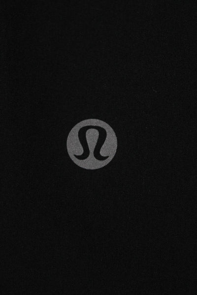 Lululemon Women Capri Pants Black Nylon Drawstring Size 8